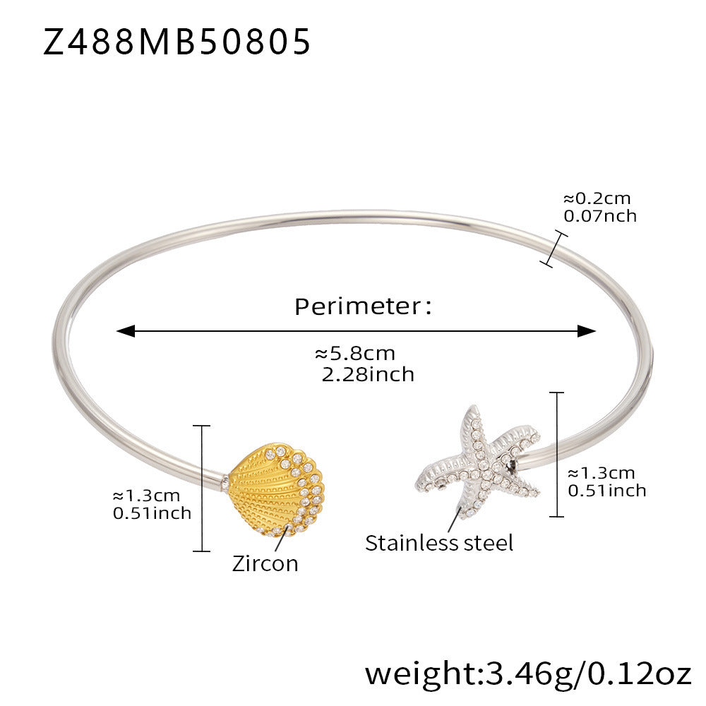 Fashion Holiday Style Stainless Steel Bangle
