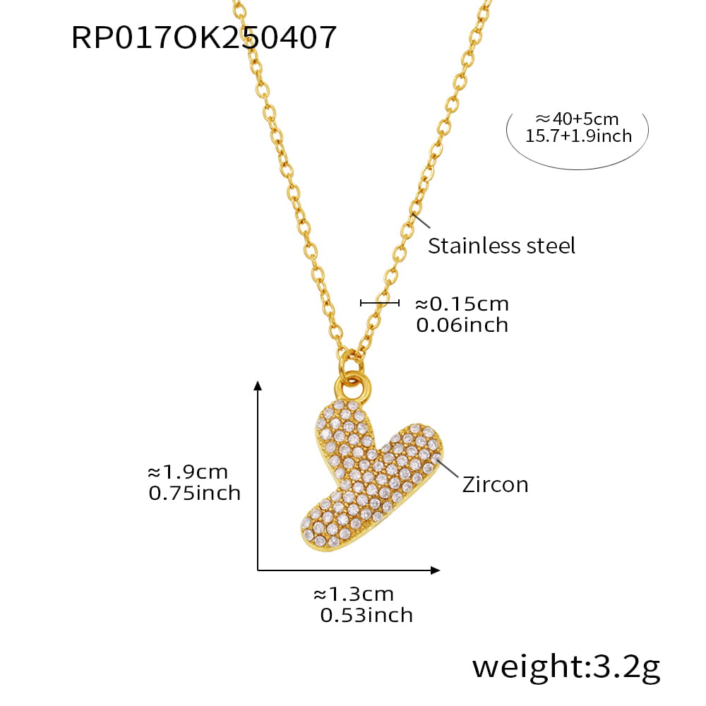 A-Z Alphabet Zircon Pendant Necklace – 18K Gold Hip-Hop Jewelry for Men & Women