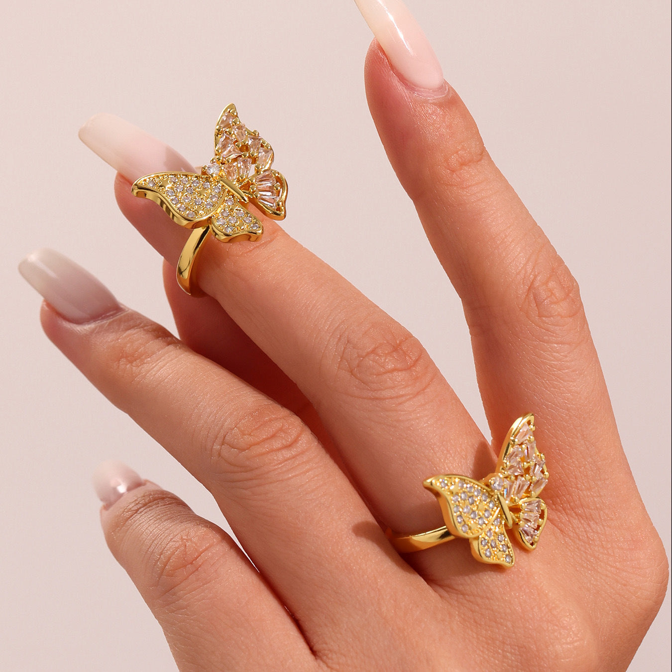 Butterfly Copper Rings