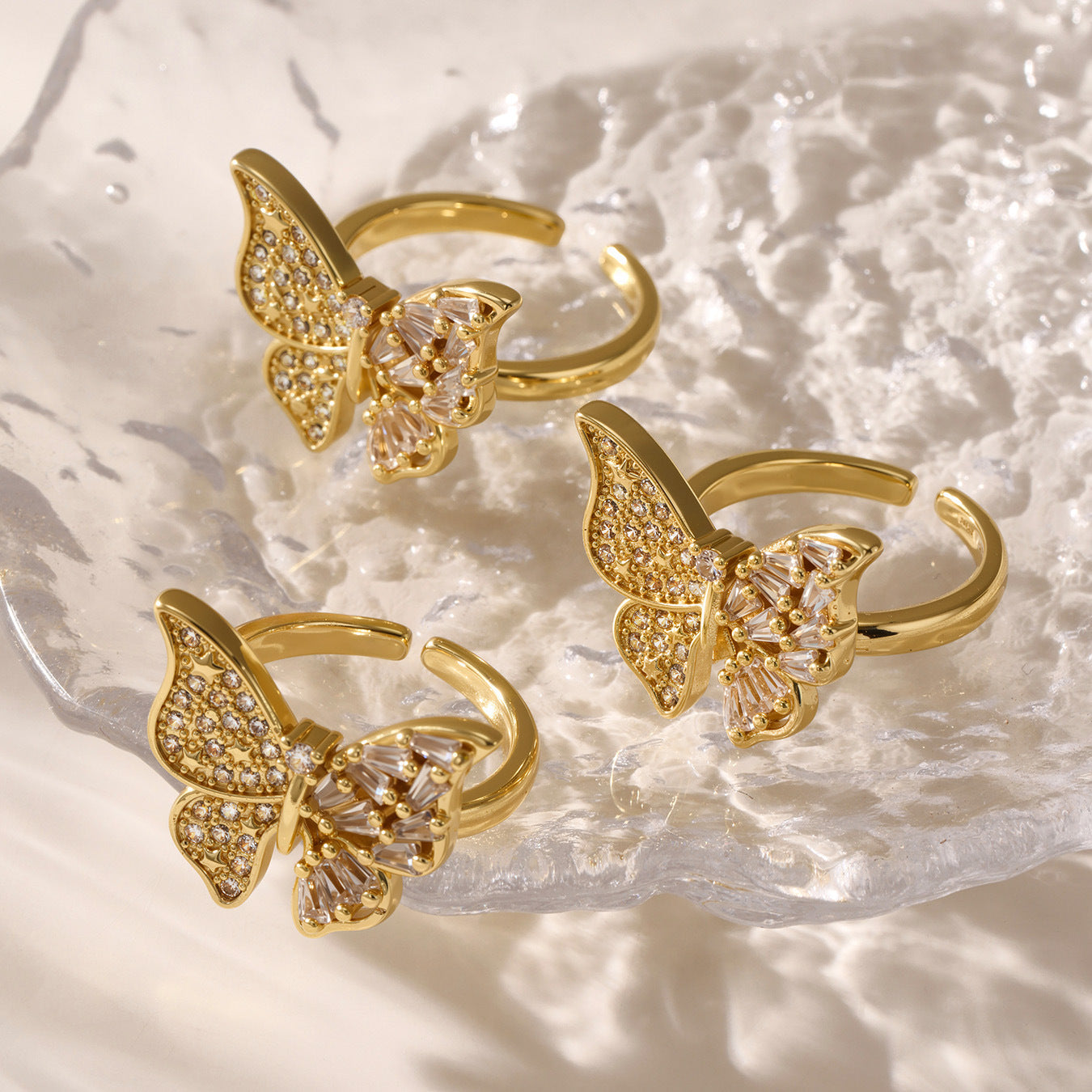 Butterfly Copper Rings