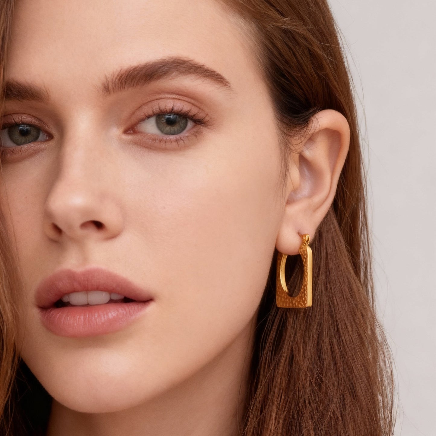 Sculpted Grace Stainless Steel Earrings