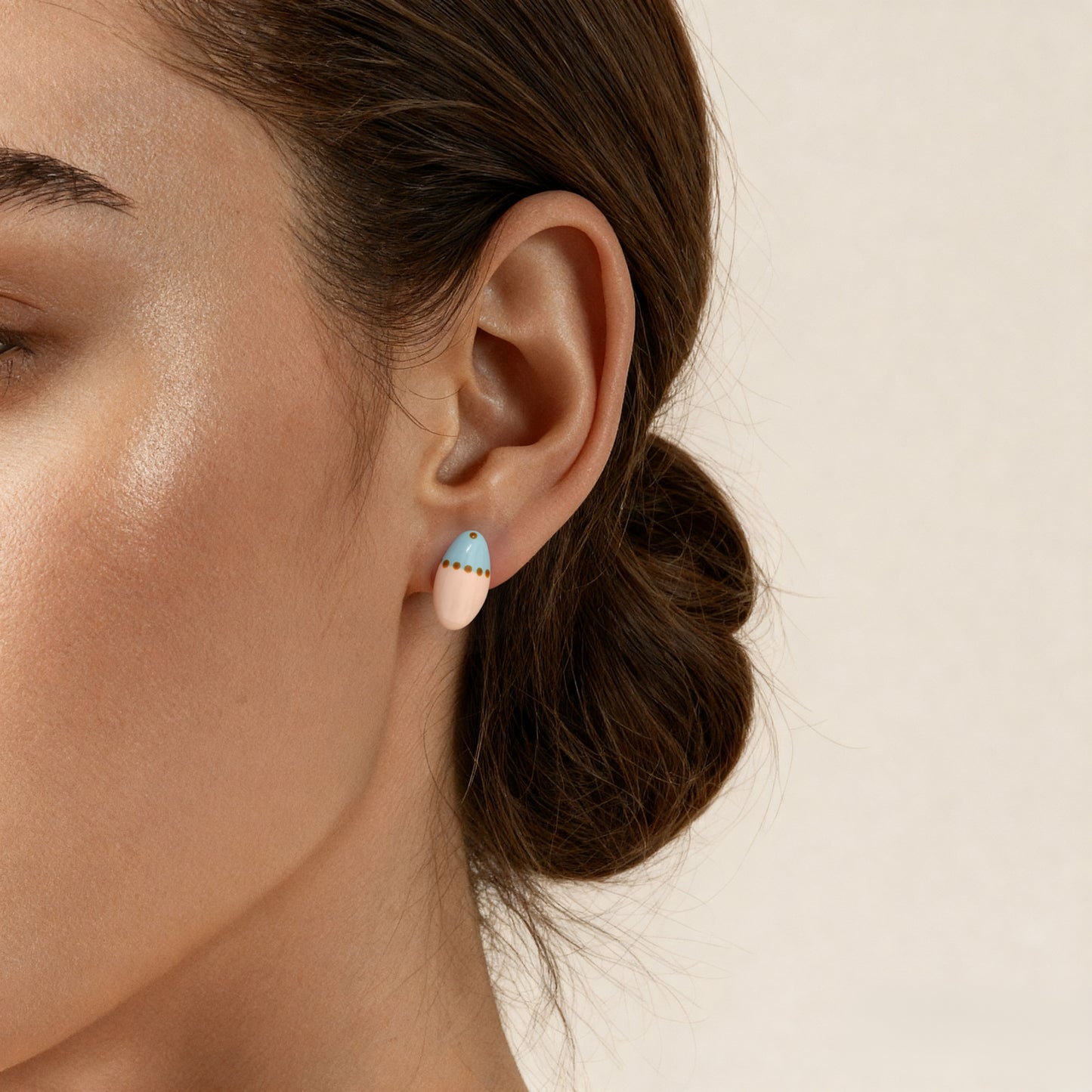 Weight Glazed Dopamine Earrings