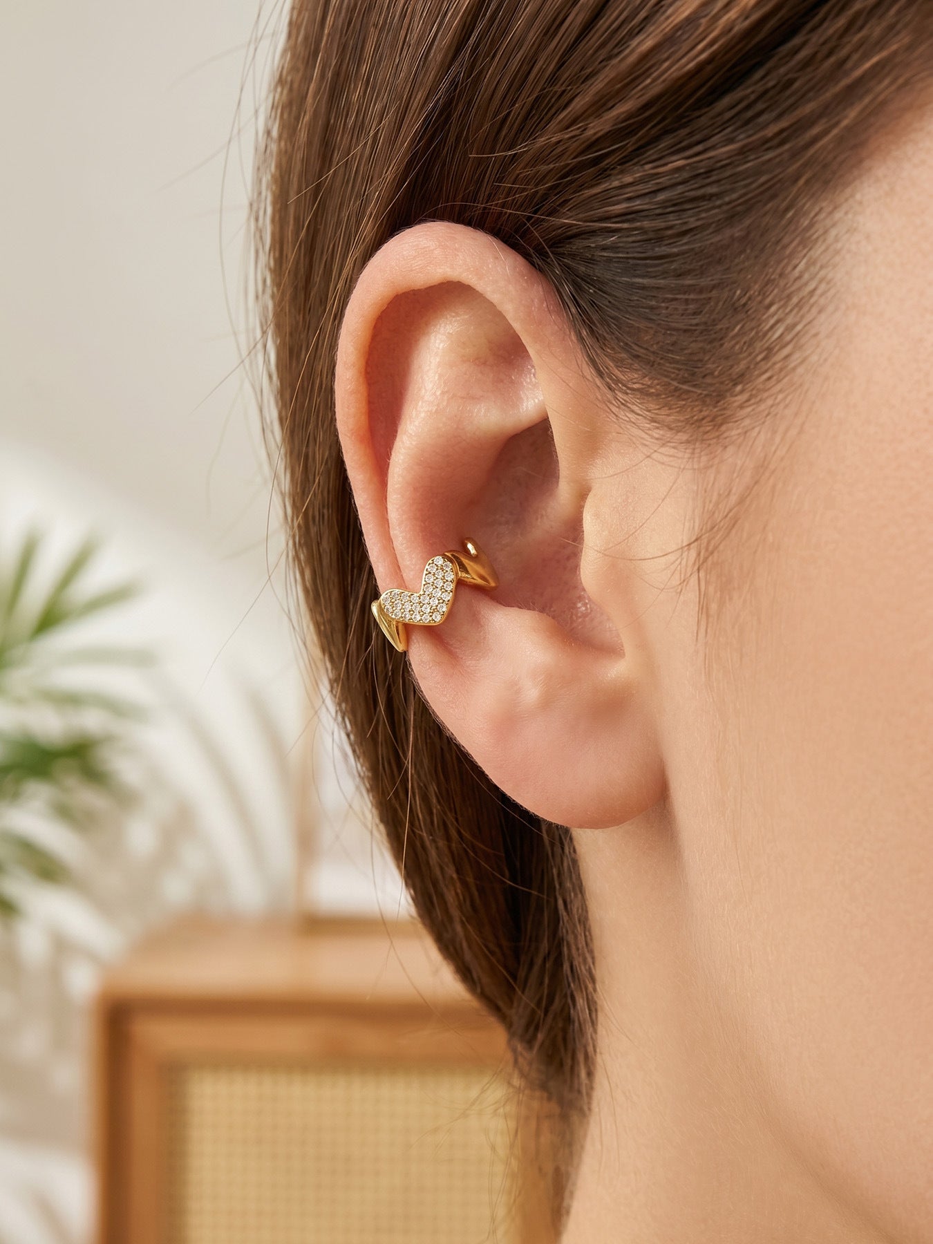 Charming Heart Wave 18K Gold Plated Earrings - Coastal Elegant Romantic Waterproof Jewelry | Endures Forever - Gift for Her - Detail 2