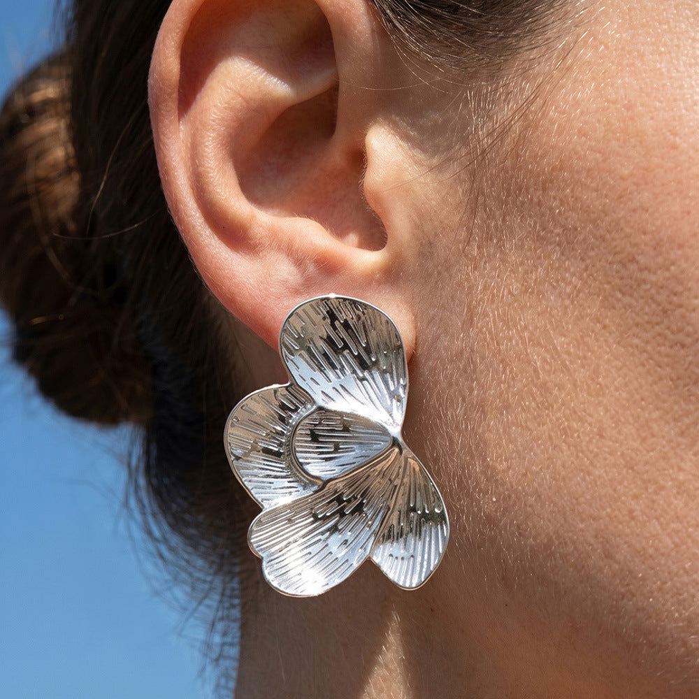 Chic Geometric Gold Plated Earrings - Coastal Elegant Romantic Waterproof Jewelry | Endures Forever - Gift for Her - Detail 16