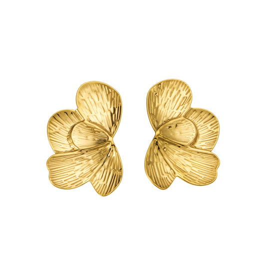Chic Geometric Gold Plated Earrings - Coastal Elegant Romantic Waterproof Jewelry | Endures Forever - Gift for Her - Detail 18