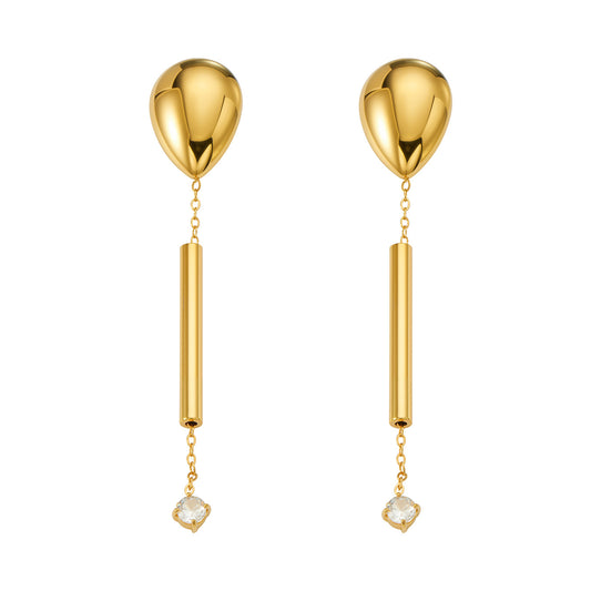 Elegant 18K Gold Plated Earrings - Coastal Elegant Romantic Waterproof Jewelry | Endures Forever - Gift for Her - Detail 6