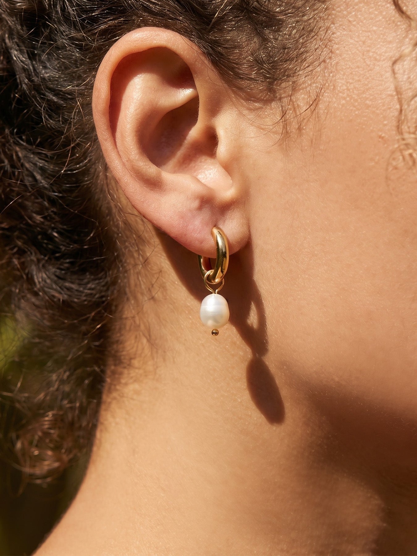 Elegant Gold Plated Pearl Earrings - Coastal Elegant Romantic Waterproof Jewelry | Endures Forever - Gift for Her - Detail 19