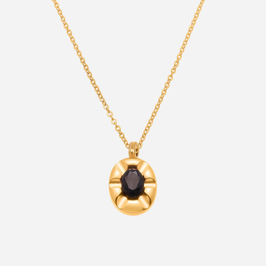 Modern Minimalist Ultra Thin Oval Necklace